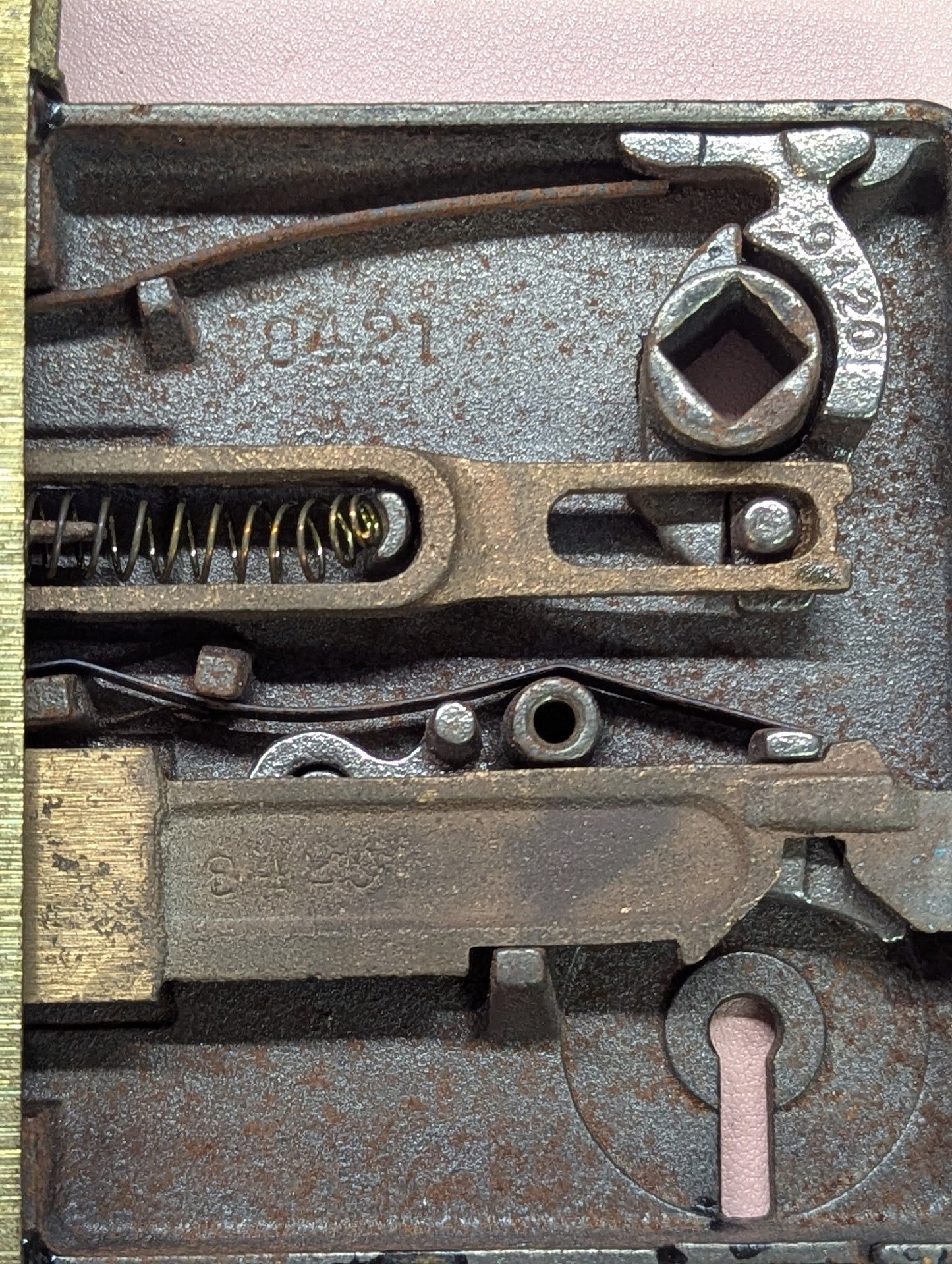 Antique Norwalk Interior Mortise Lock Door Hardware With Key