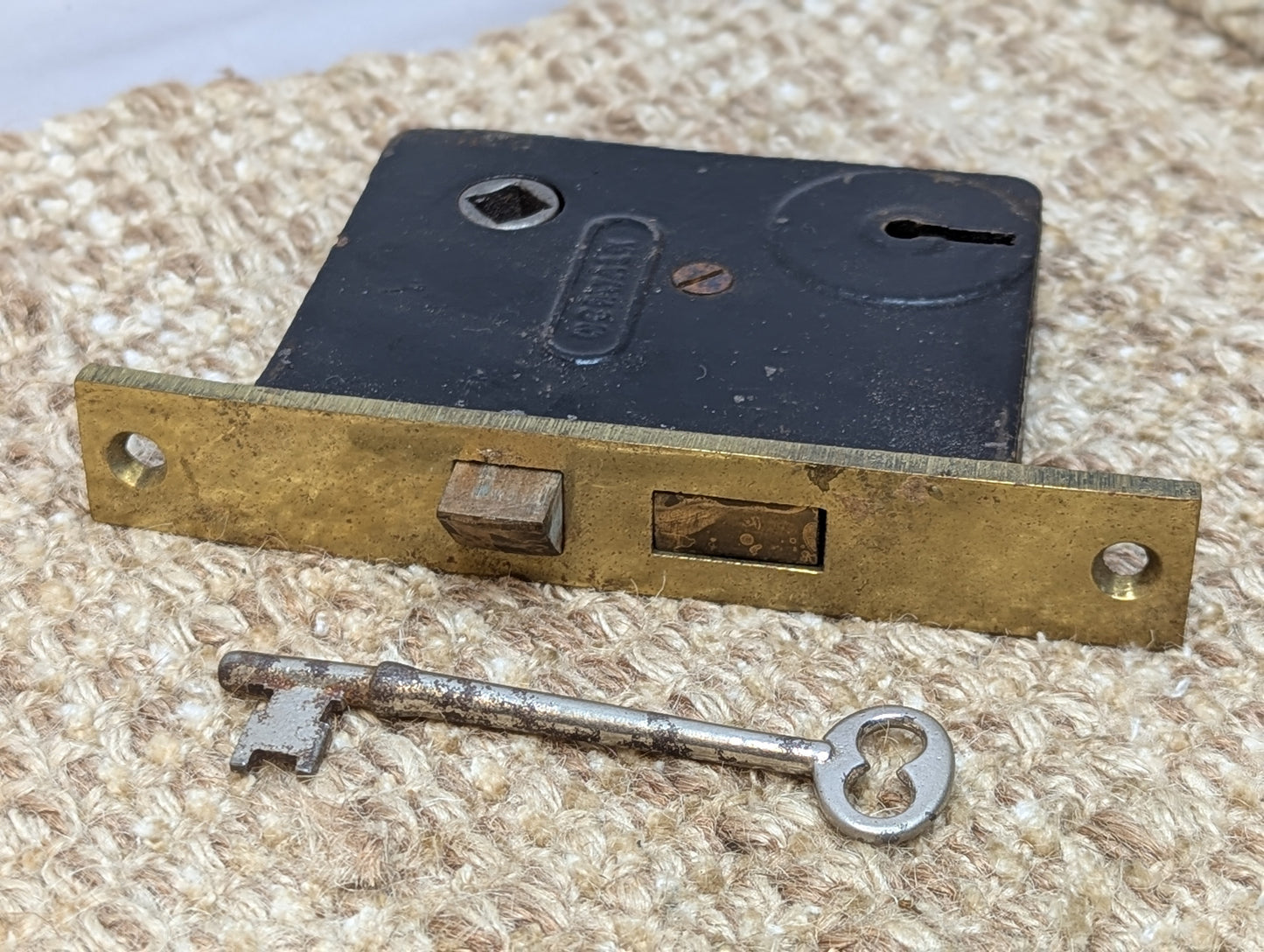 Antique Norwalk Interior Mortise Lock Door Hardware With Key