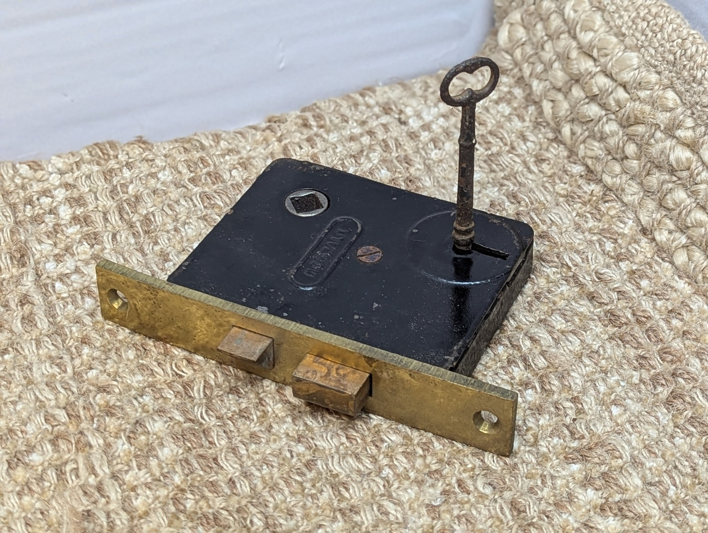 Antique Norwalk Interior Mortise Lock Door Hardware With Key
