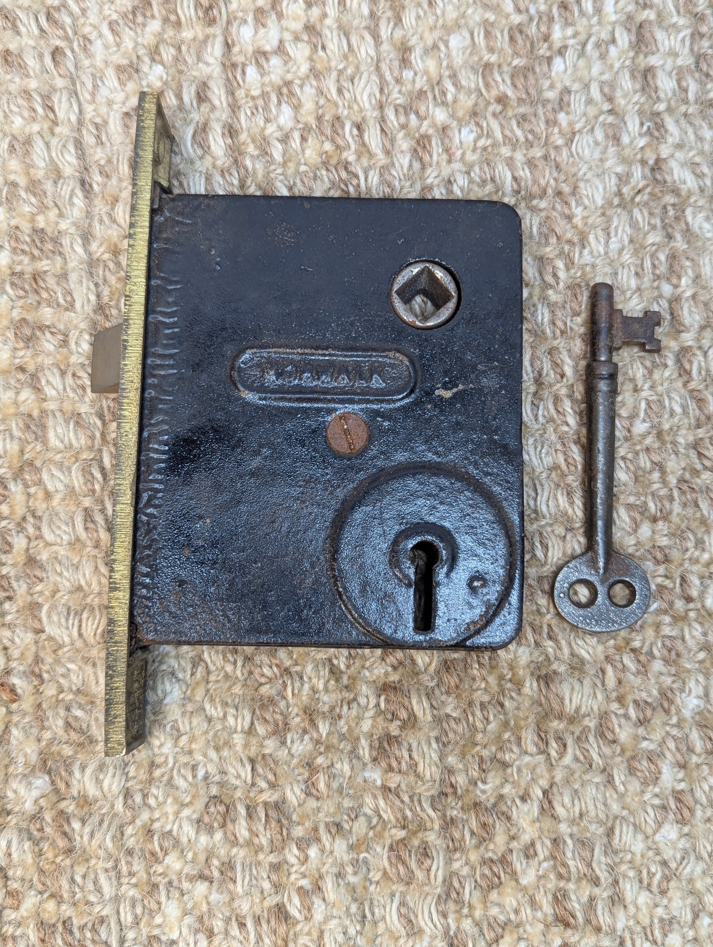 Antique Norwalk Interior Mortise Lock Door Hardware With Key