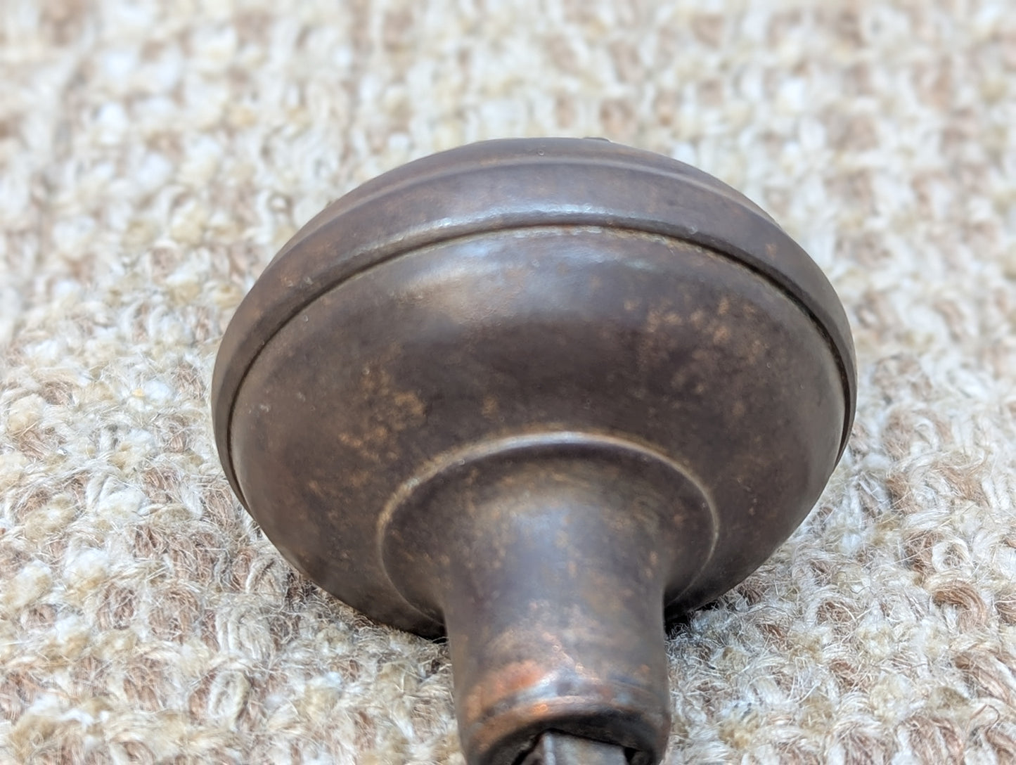 2 1/4" Antique Penn Hardware Steel Door Knob Set Door Hardware Circa 1915
