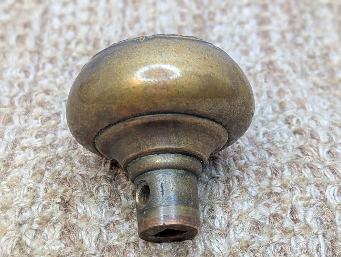 2 1/4" Antique Corbin "Loraine" Brass Door Knob Door Hardware Circa 1905
