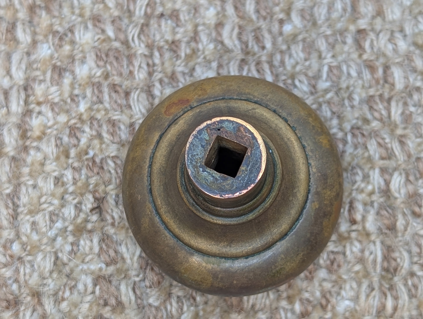2 1/4" Antique Corbin "Loraine" Brass Door Knob Door Hardware Circa 1905
