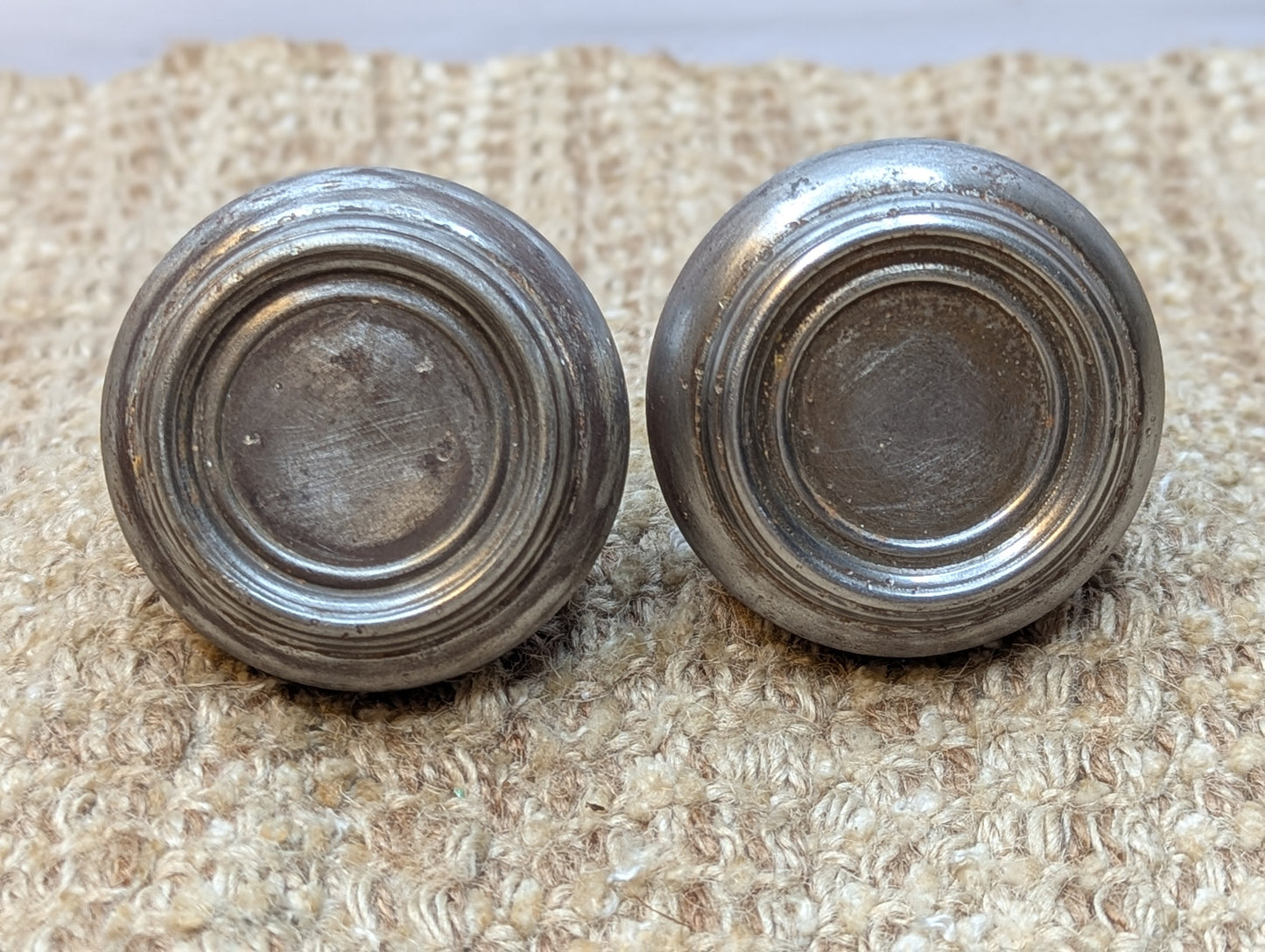 2 1/4" Antique Steel Door Knob Set Door Hardware