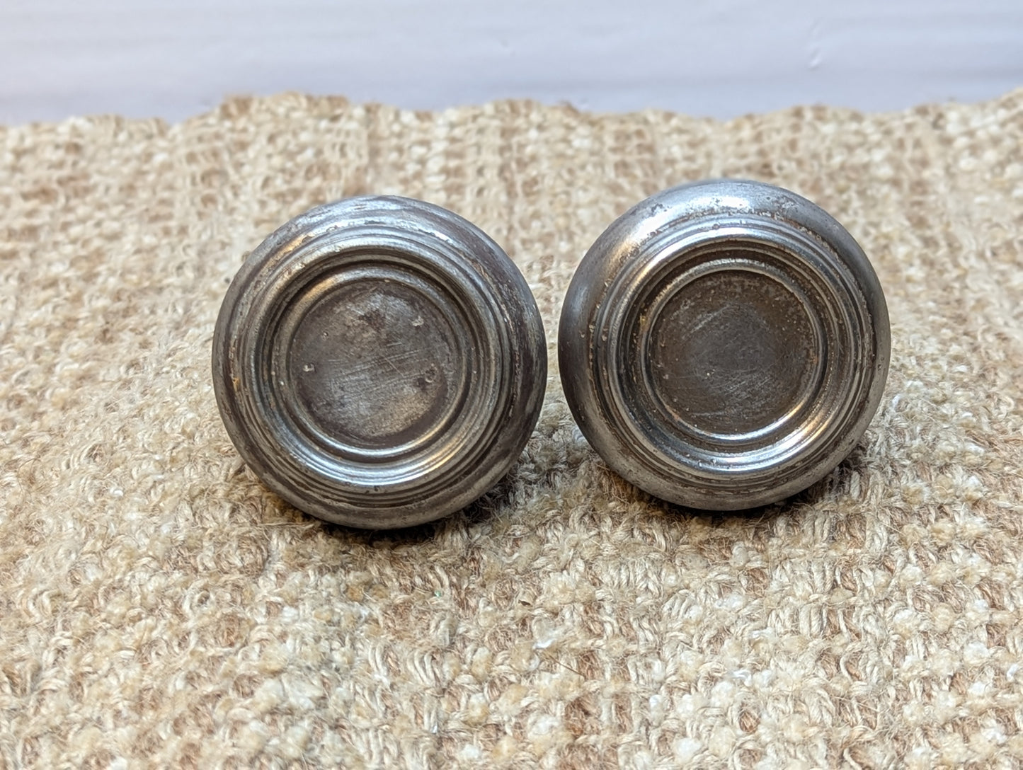 2 1/4" Antique Steel Door Knob Set Door Hardware