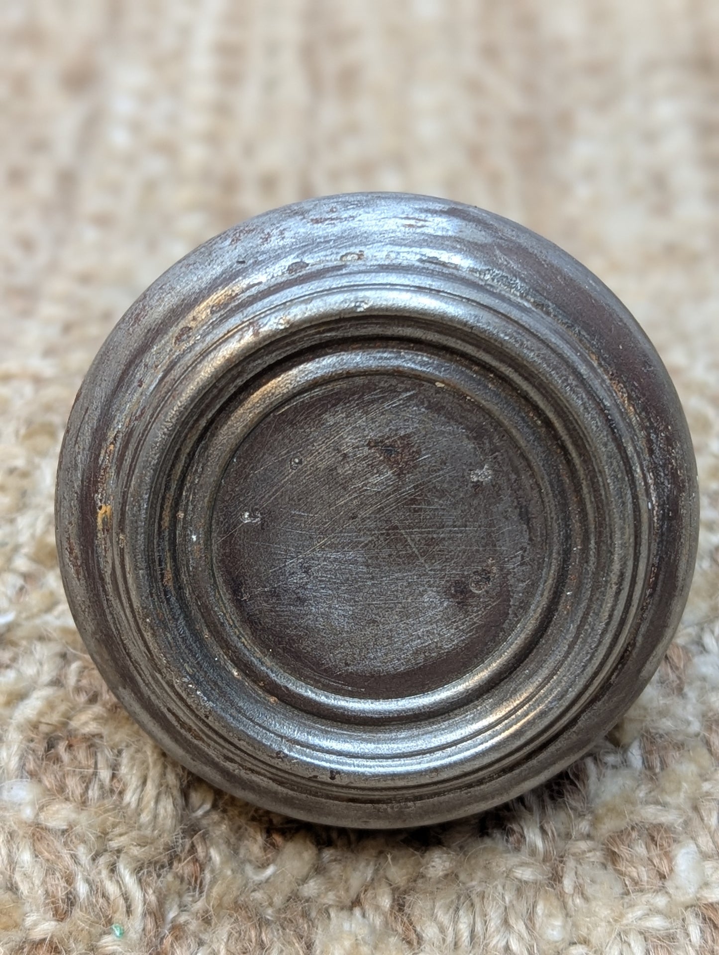 2 1/4" Antique Steel Door Knob Set Door Hardware