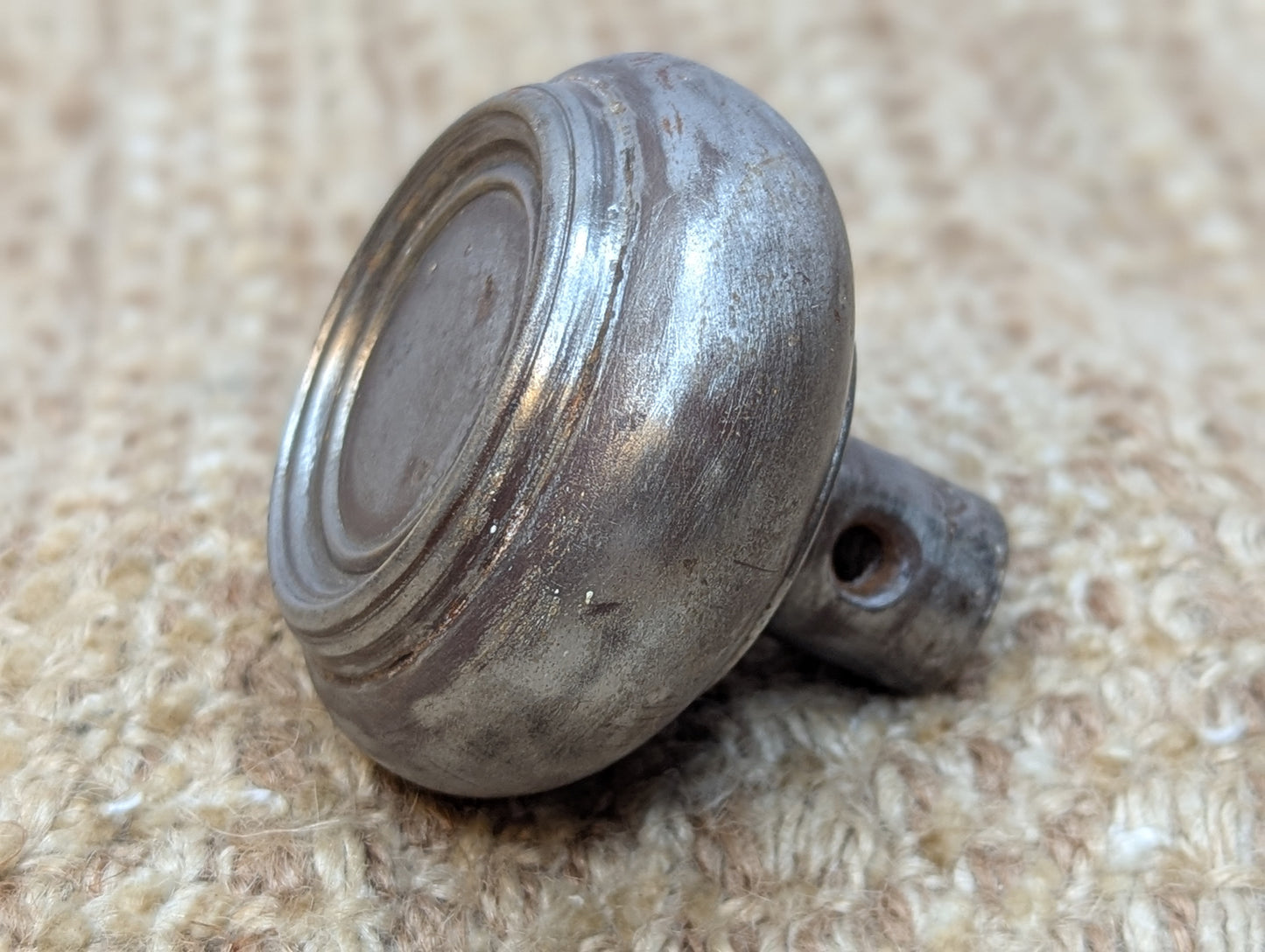 2 1/4" Antique Steel Door Knob Set Door Hardware
