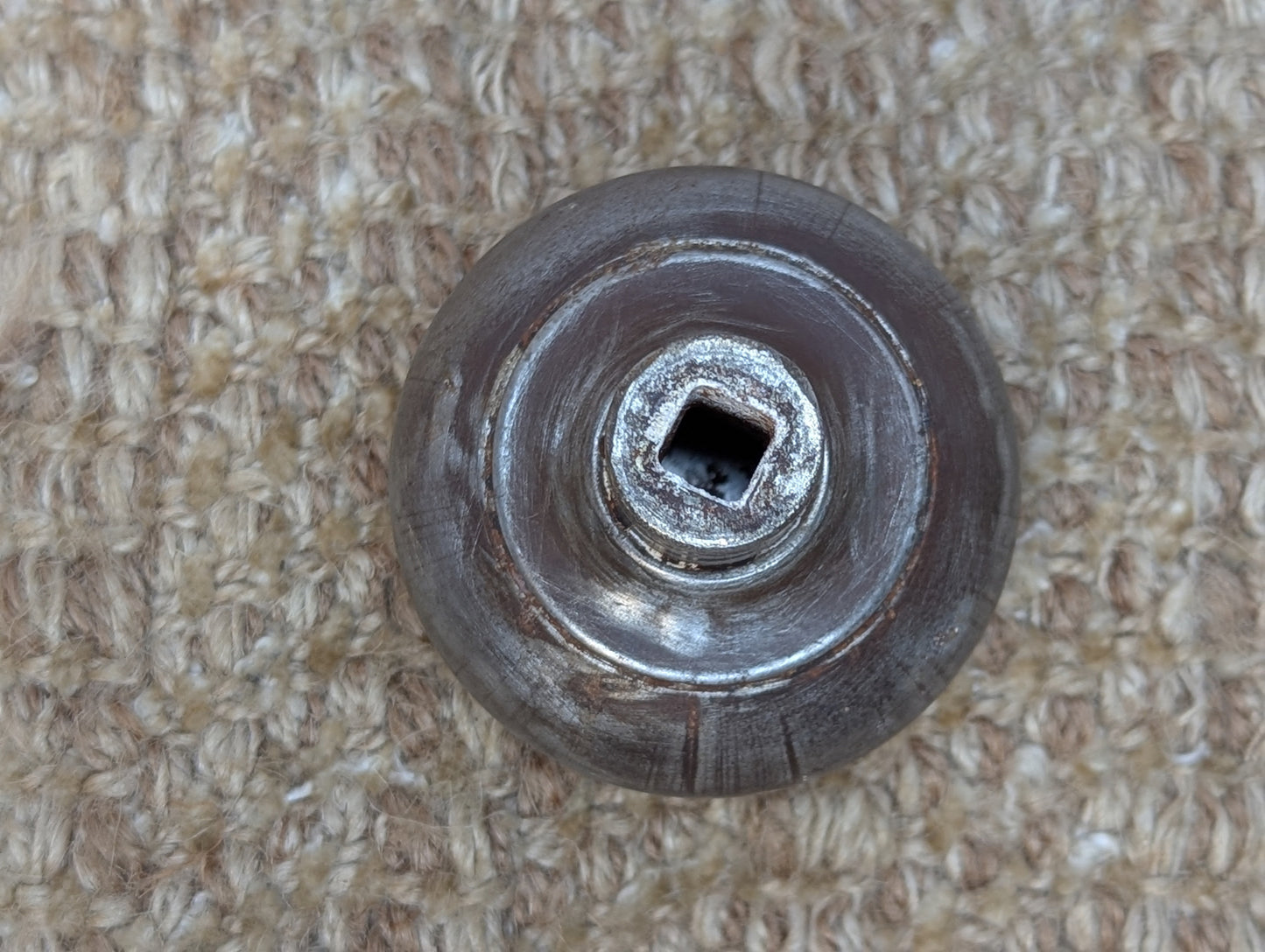 2 1/4" Antique Steel Door Knob Set Door Hardware
