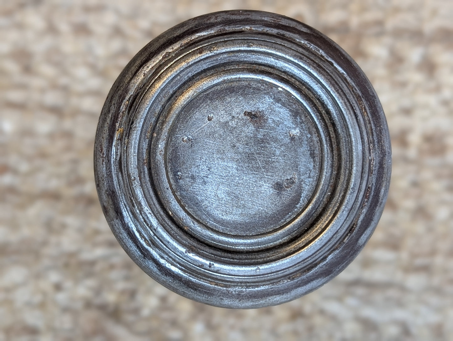 2 1/4" Antique Steel Door Knob Set Door Hardware