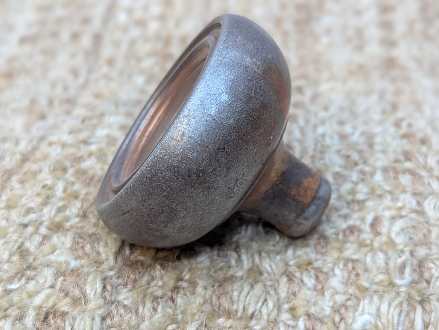 2 1/4" Antique Steel Door Knob Set Door Hardware