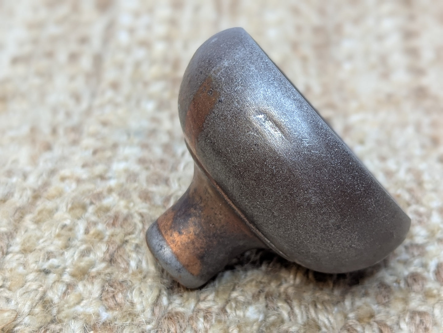 2 1/4" Antique Steel Door Knob Set Door Hardware