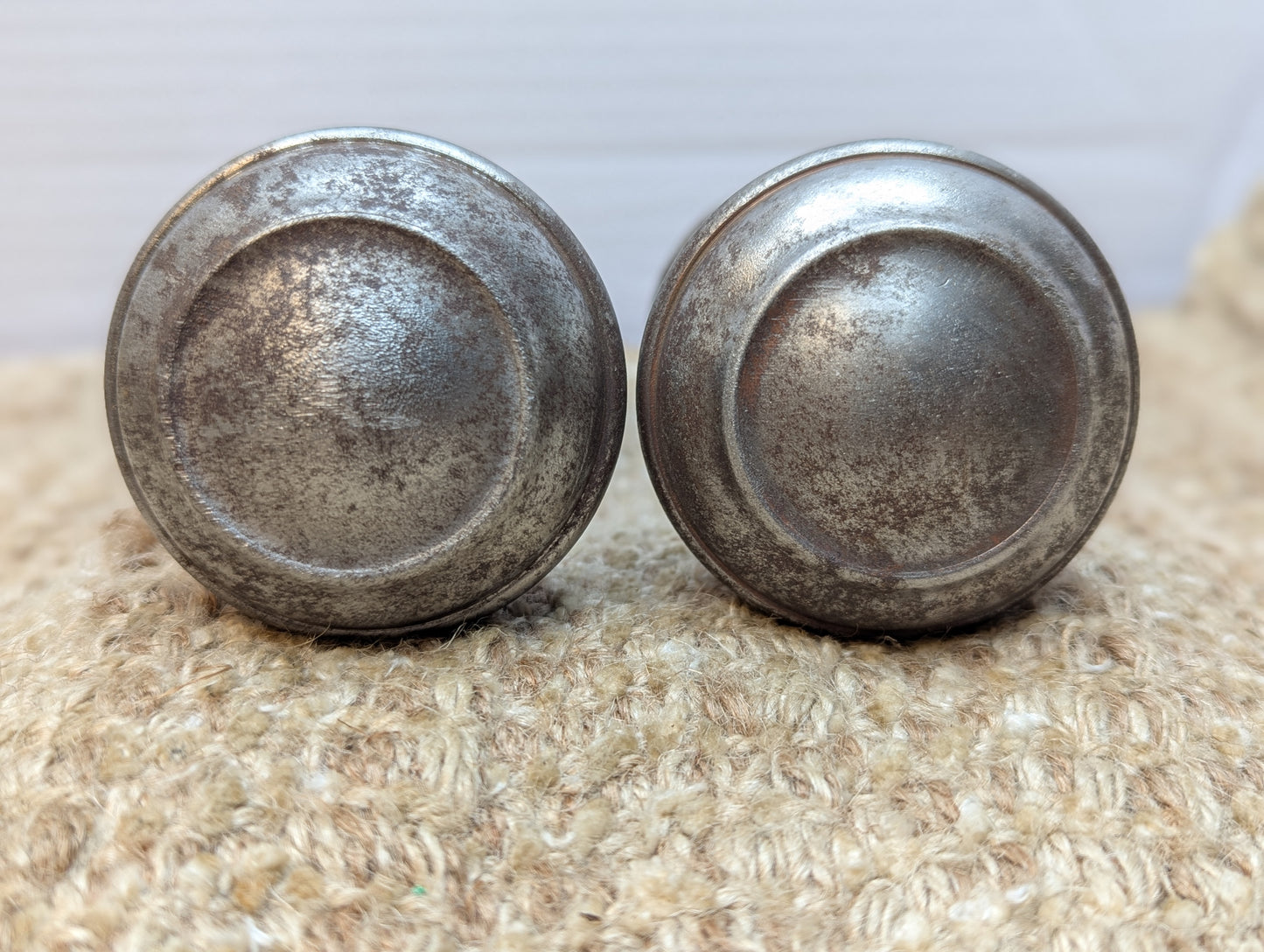 2 1/4" Antique Steel Door Knob Set Door Hardware