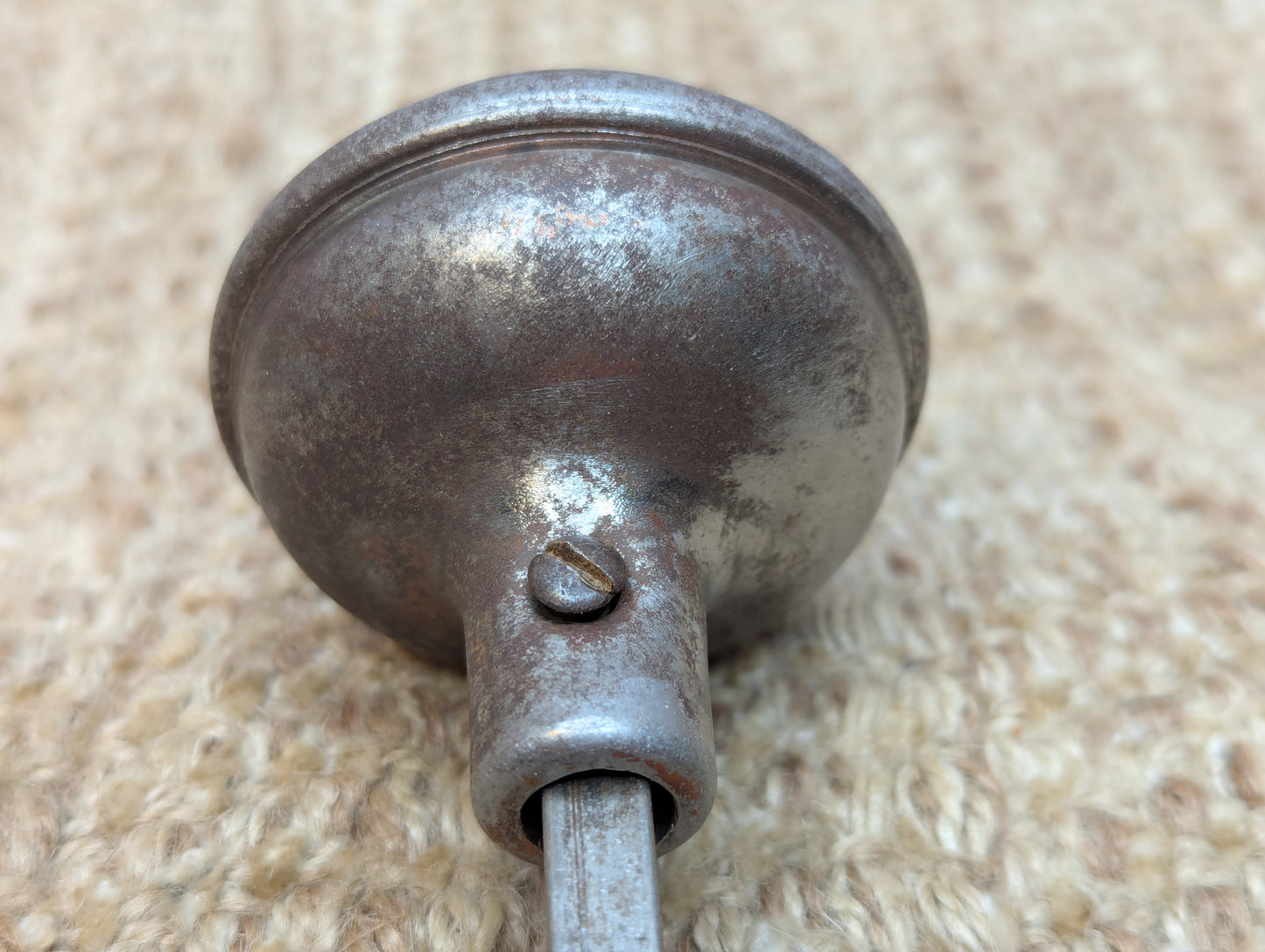 2 1/4" Antique Steel Door Knob Set Door Hardware