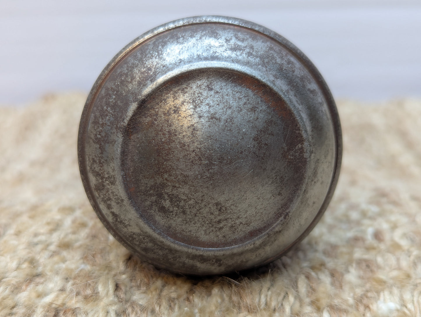 2 1/4" Antique Steel Door Knob Set Door Hardware