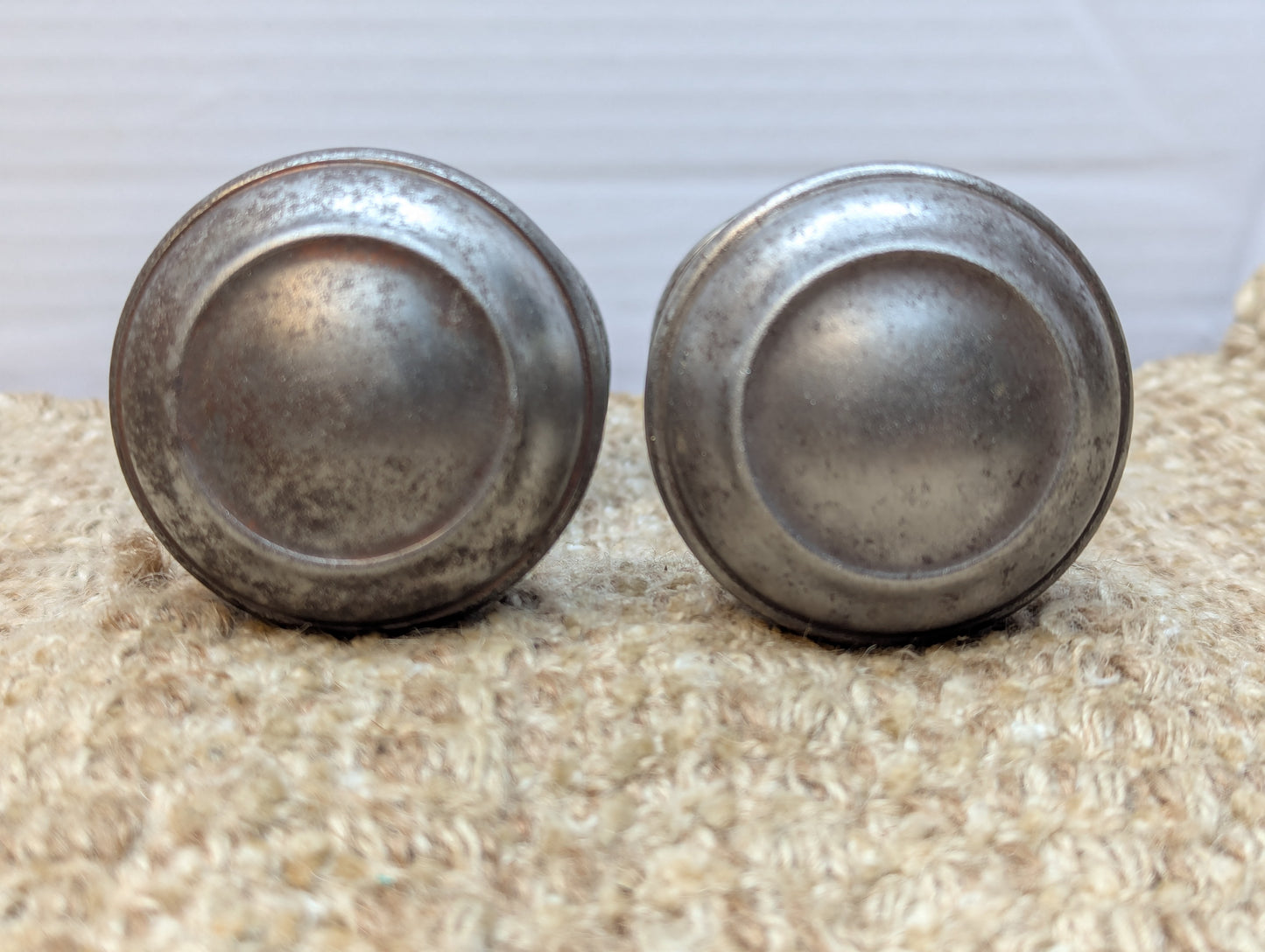 2 1/4" Antique Steel Door Knob Set Door Hardware