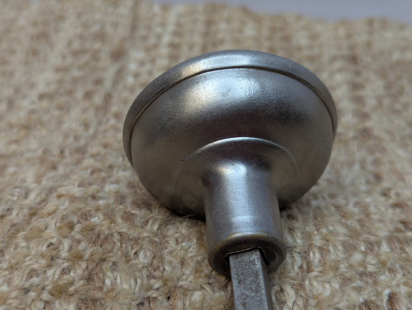 2 1/4" Antique Steel Door Knob Set Door Hardware