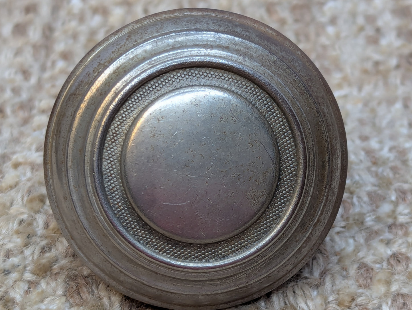 2 1/4" Antique Steel Door Knob Set Door Hardware