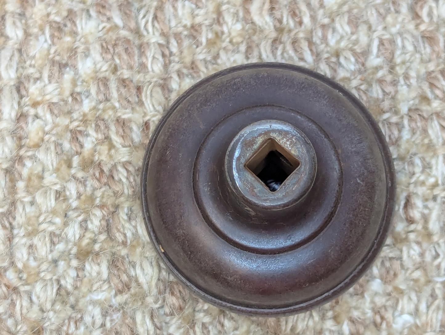 2 1/4" Antique Steel Door Knob Set Door Hardware