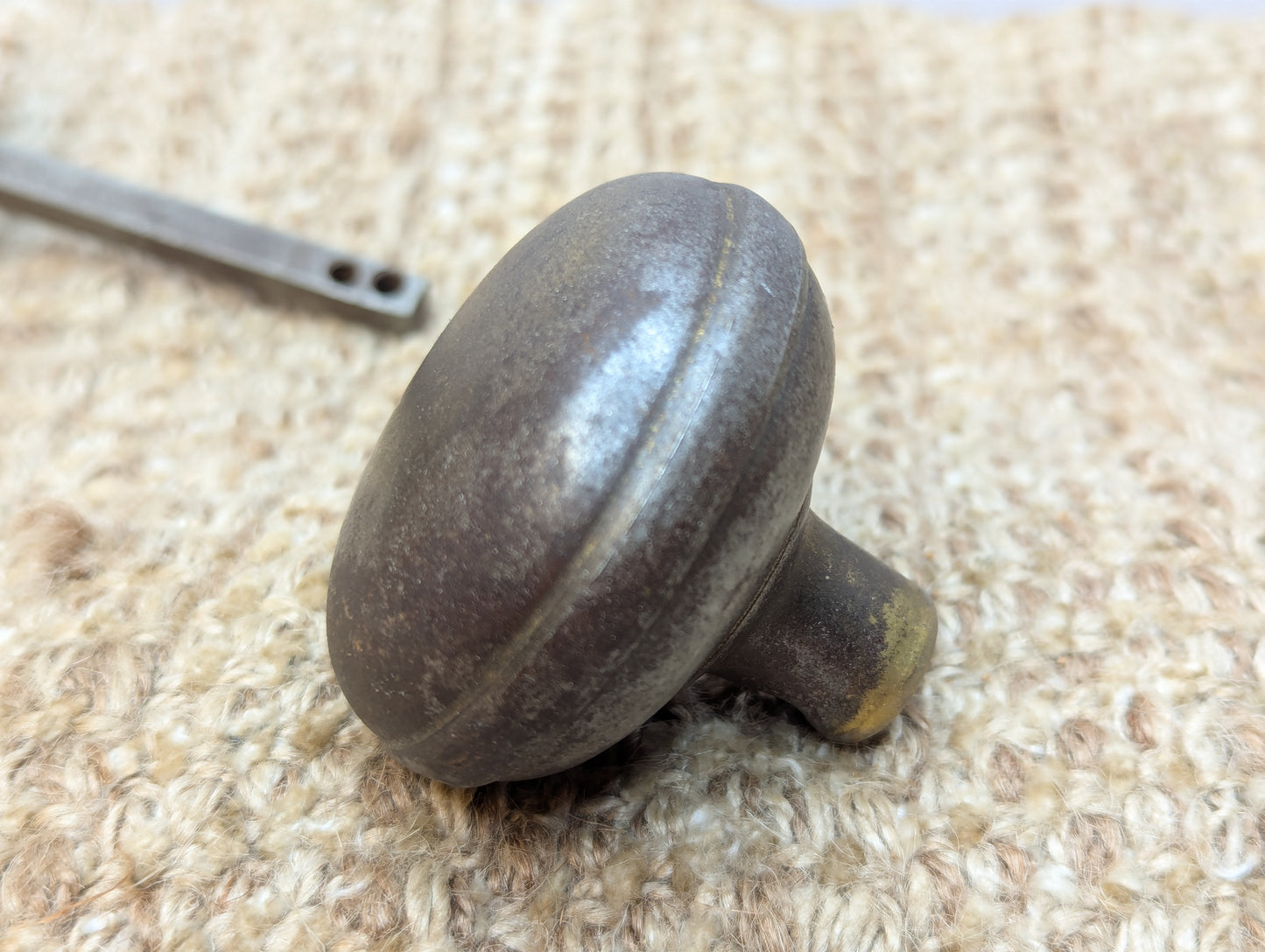 2 1/4" Antique Steel Door Knob Set Door Hardware