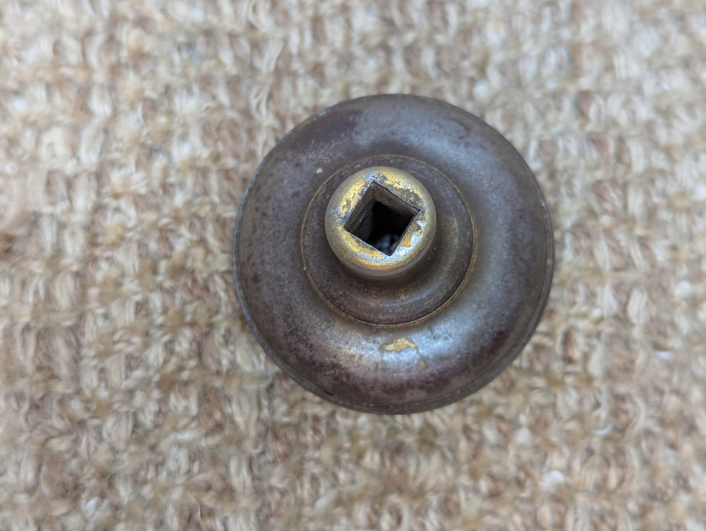 2 1/4" Antique Steel Door Knob Set Door Hardware