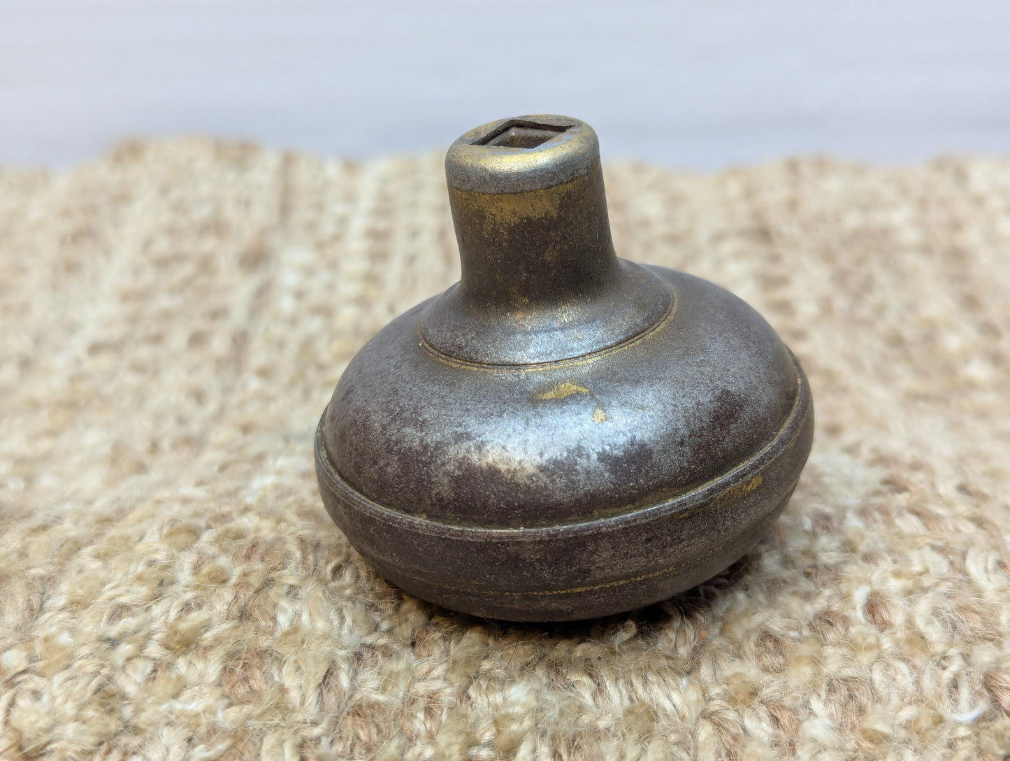 2 1/4" Antique Steel Door Knob Set Door Hardware