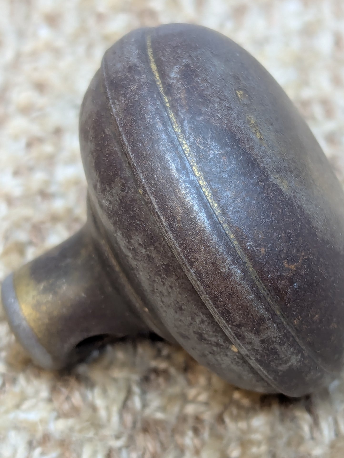 2 1/4" Antique Steel Door Knob Set Door Hardware
