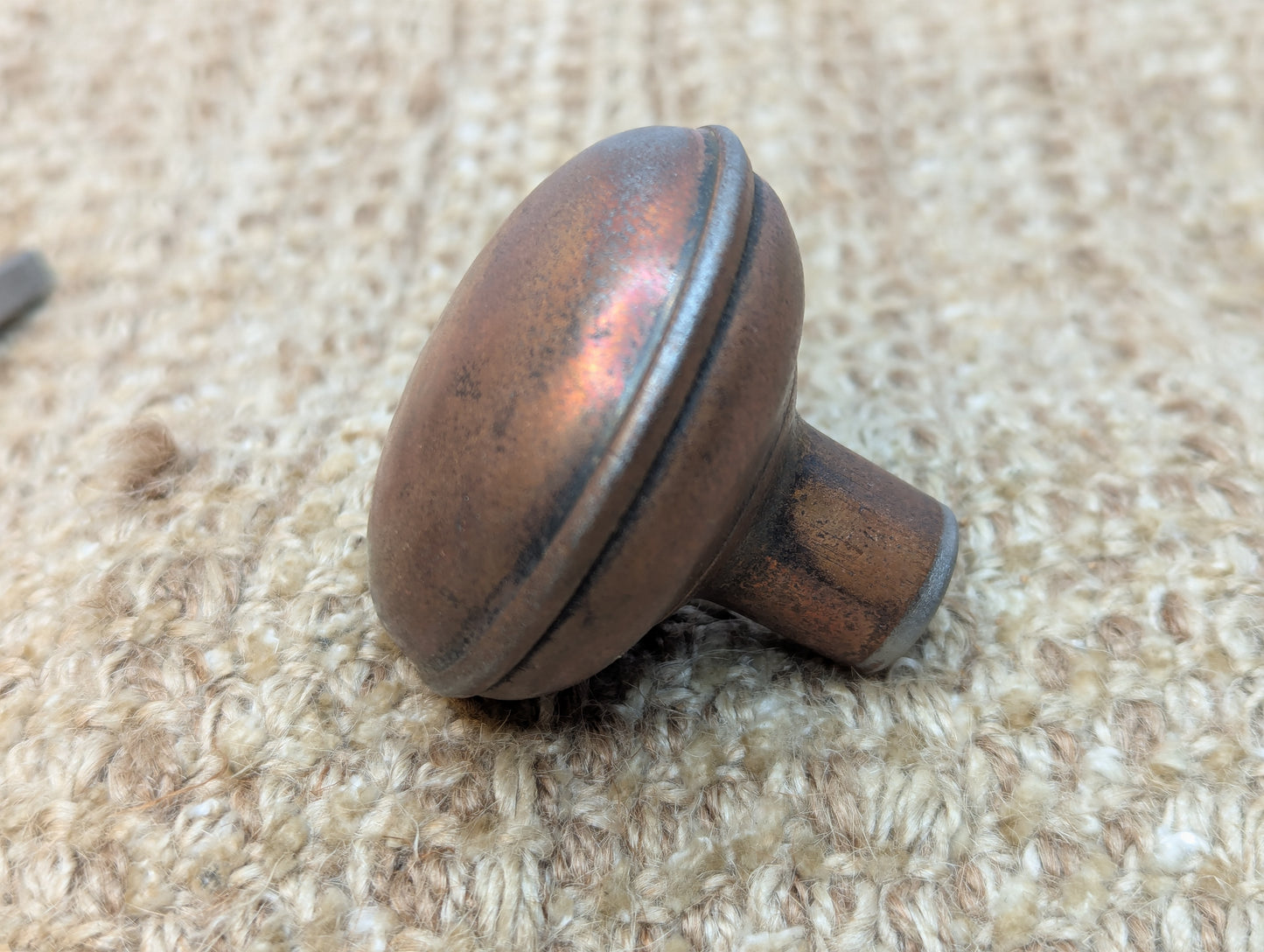 2 1/4" Antique Steel Door Knob Set Door Hardware