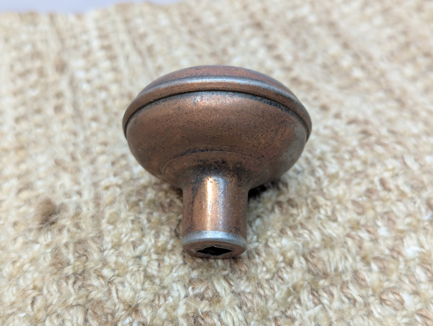 2 1/4" Antique Steel Door Knob Set Door Hardware