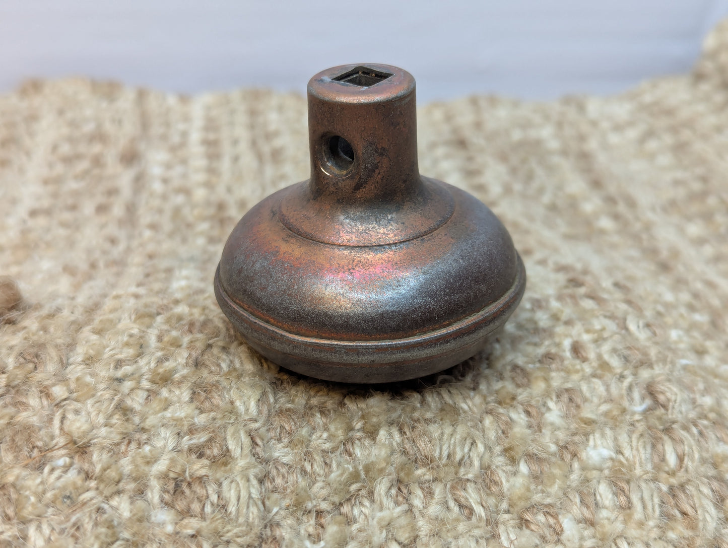 2 1/4" Antique Steel Door Knob Set Door Hardware