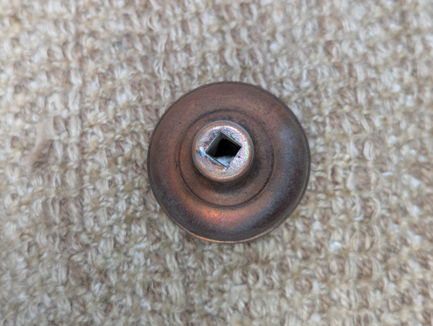 2 1/4" Antique Steel Door Knob Set Door Hardware