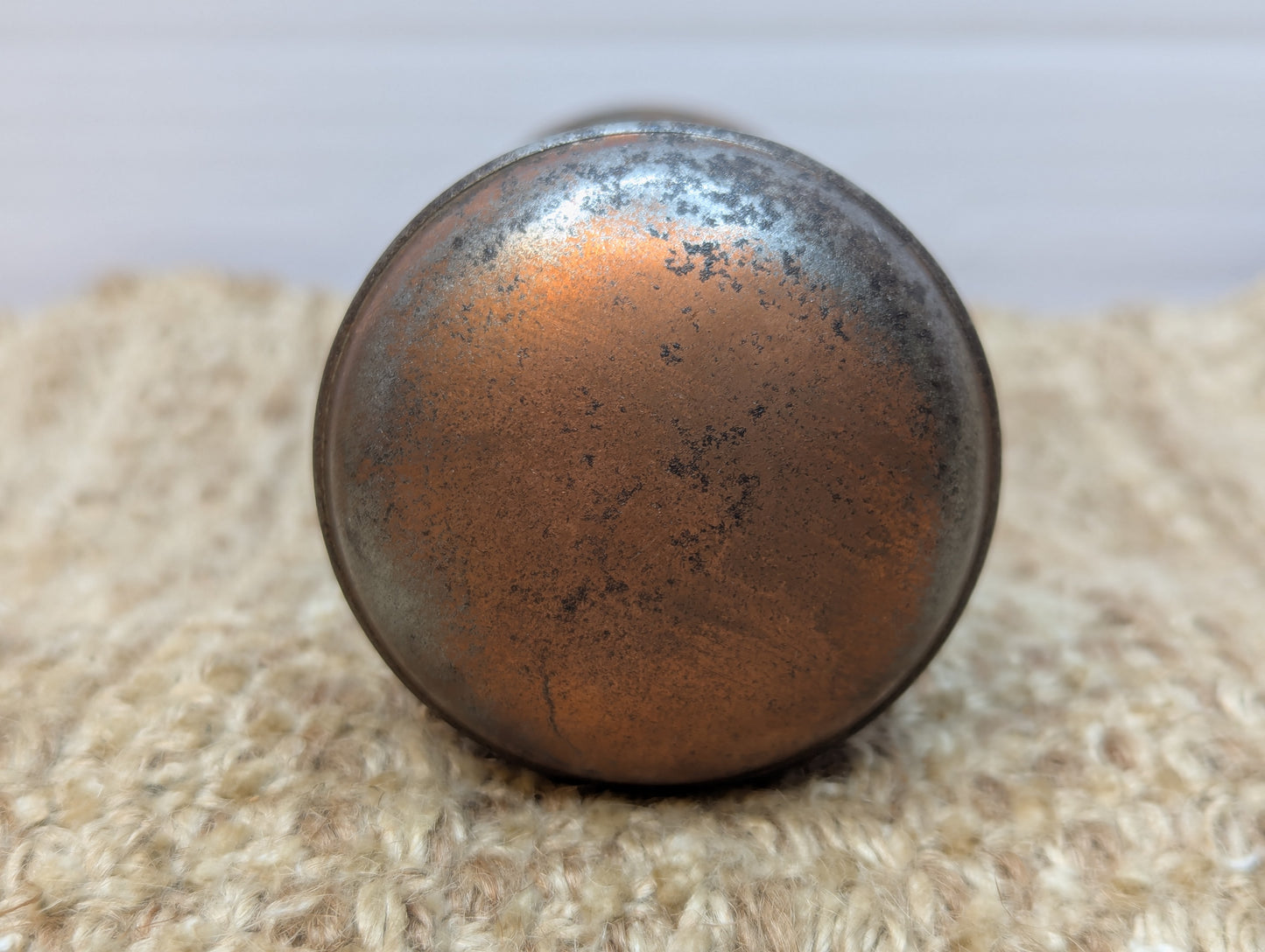 2 1/4" Antique Steel Door Knob Set Door Hardware