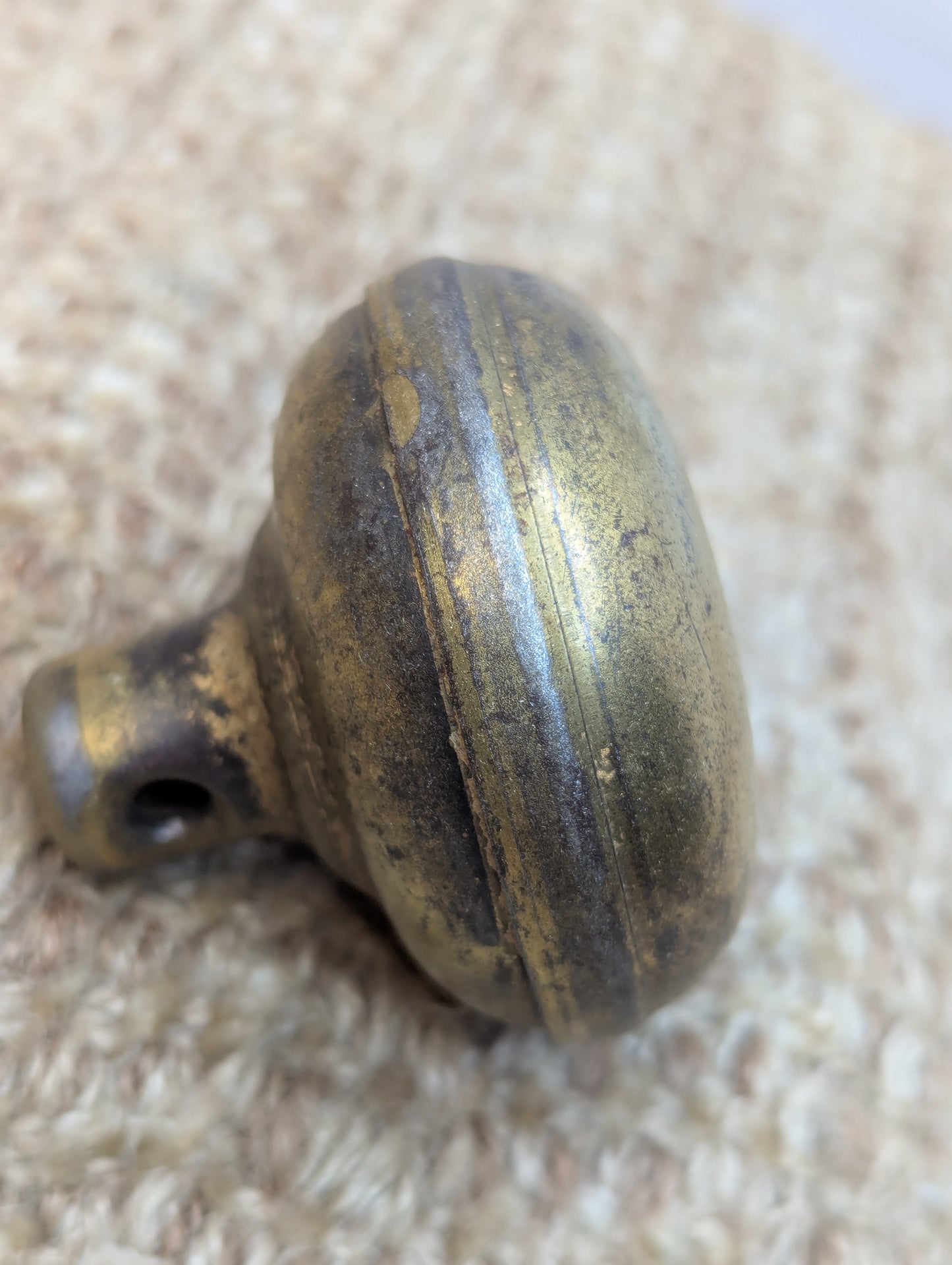 2 1/4" Antique Steel Door Knob Set Door Hardware