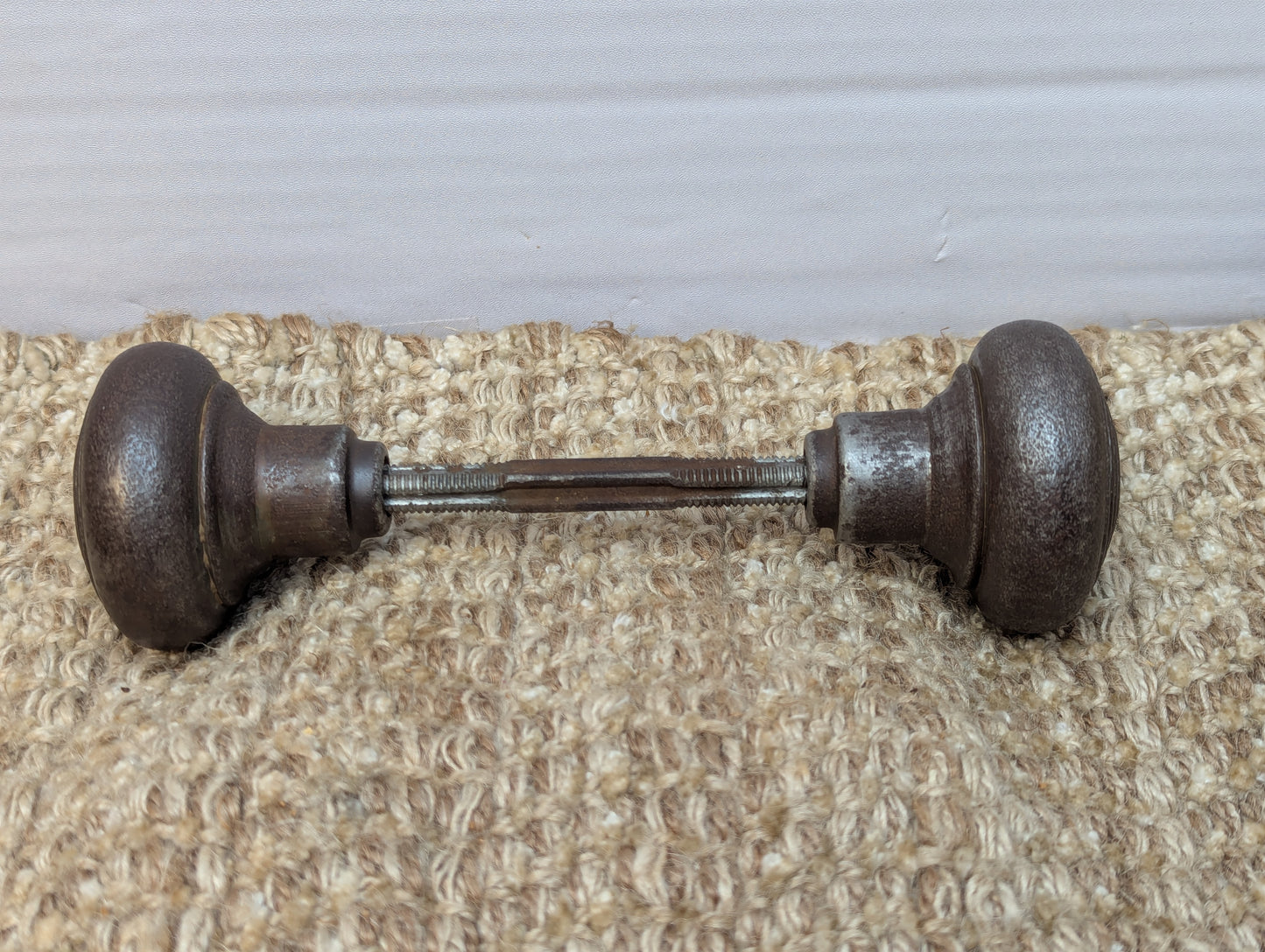 2" Antique Steel Door Knob Set Door Hardware