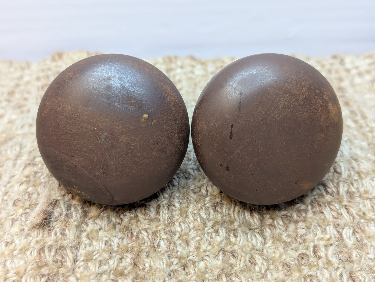 2 1/4" Antique Steel Door Knob Set Door Hardware