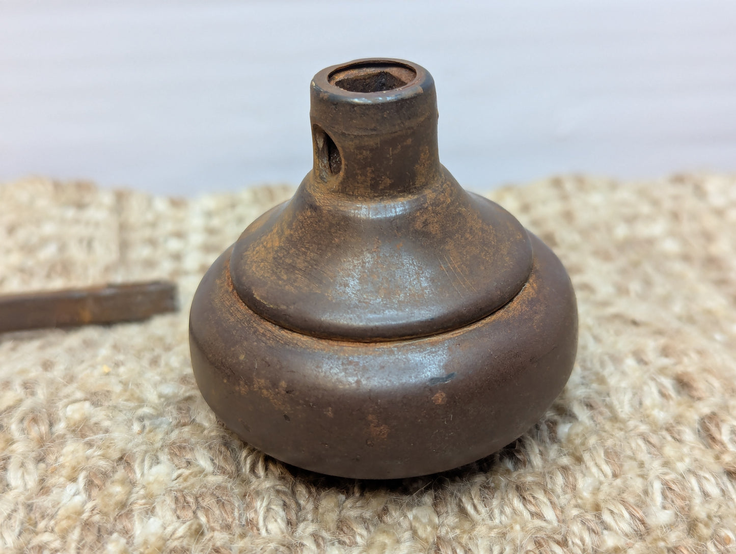 2 1/4" Antique Steel Door Knob Set Door Hardware