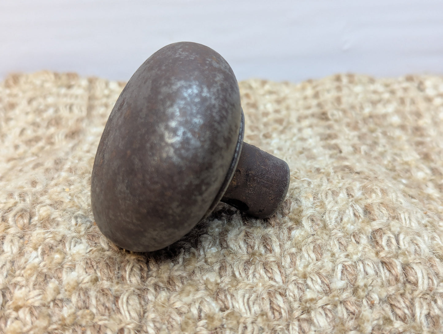 2 1/4" Antique Steel Door Knob Set Door Hardware