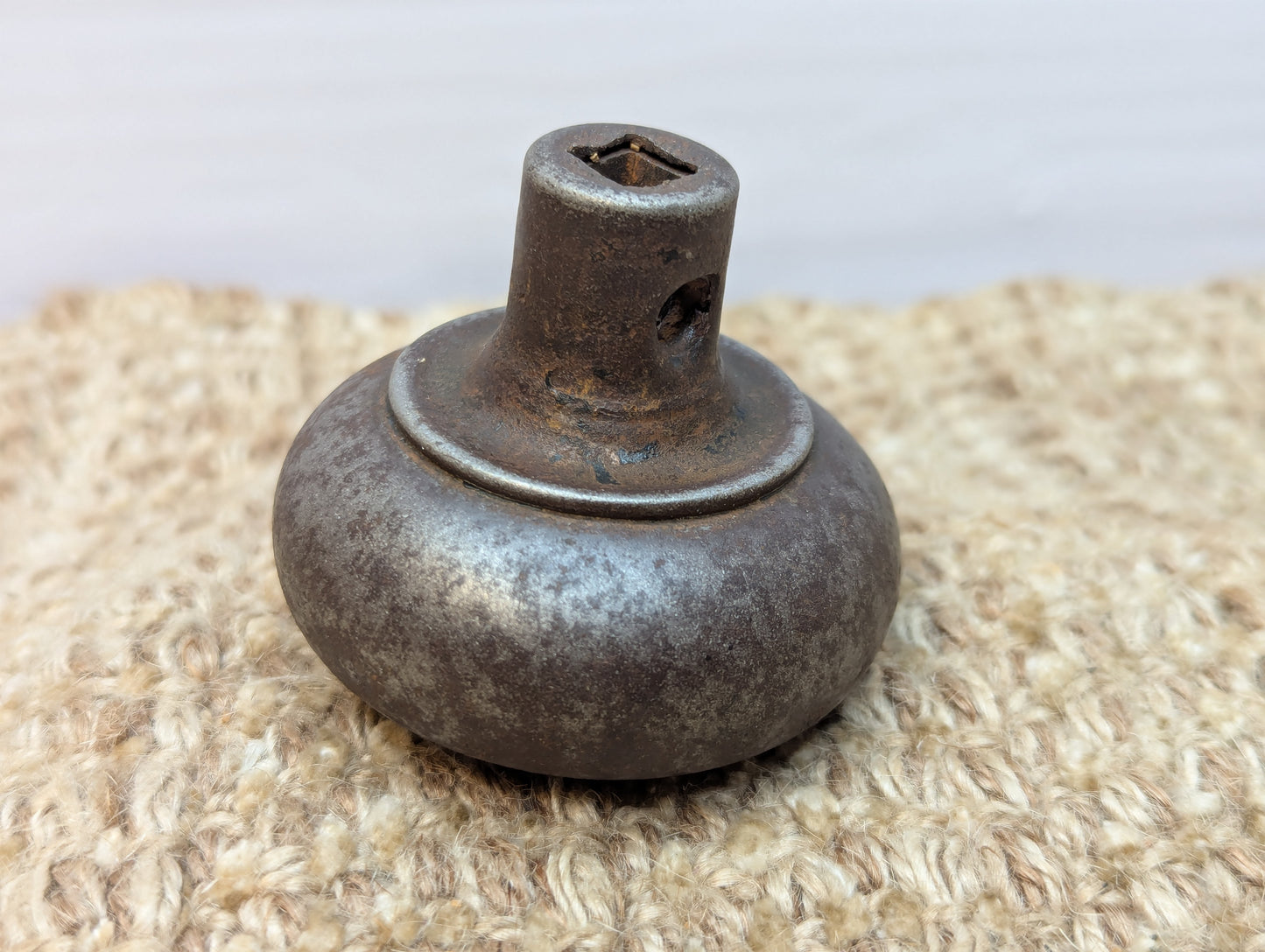 2 1/4" Antique Steel Door Knob Set Door Hardware