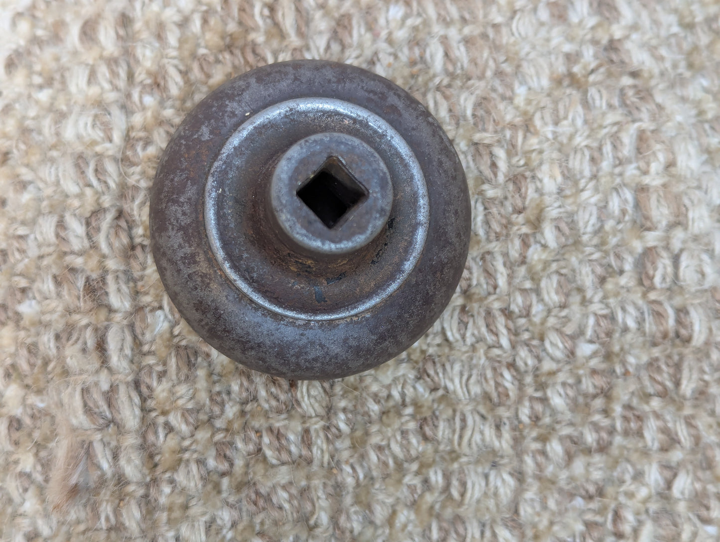 2 1/4" Antique Steel Door Knob Set Door Hardware