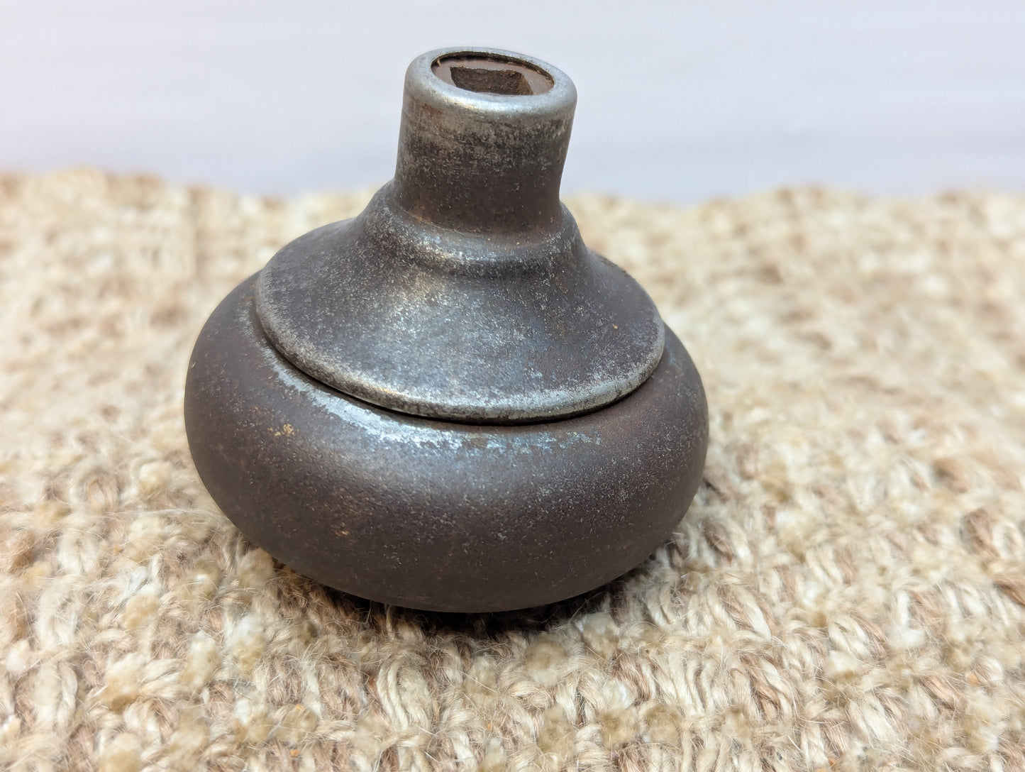 2 1/4" Antique Steel Door Knob Set Door Hardware