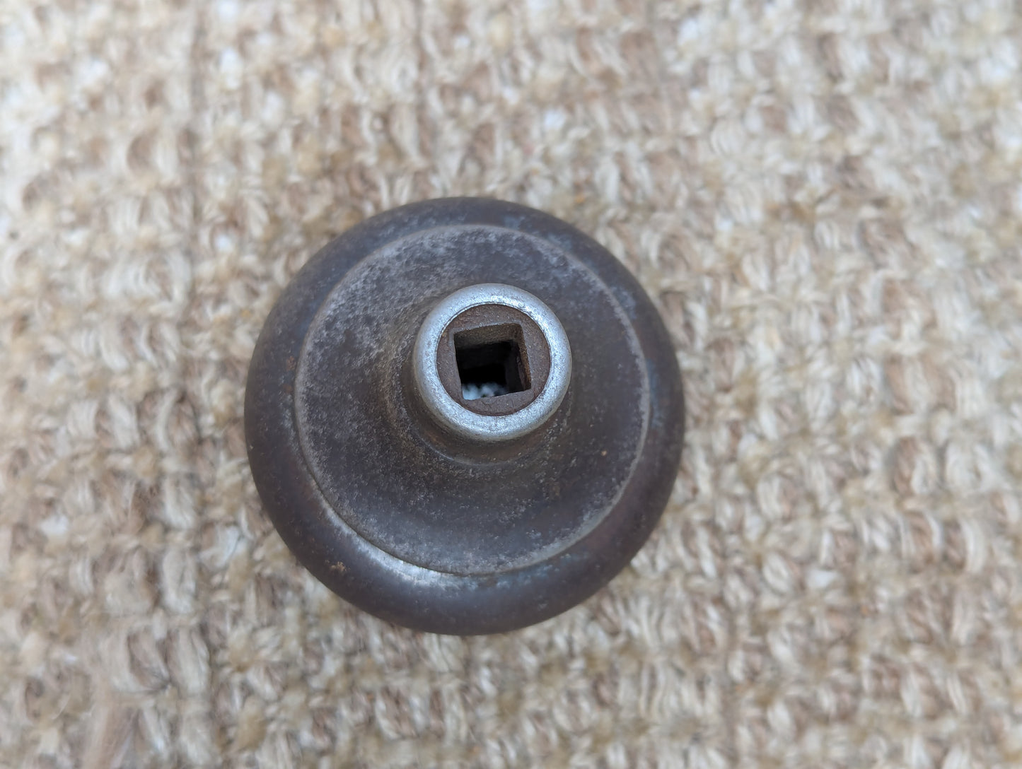 2 1/4" Antique Steel Door Knob Set Door Hardware