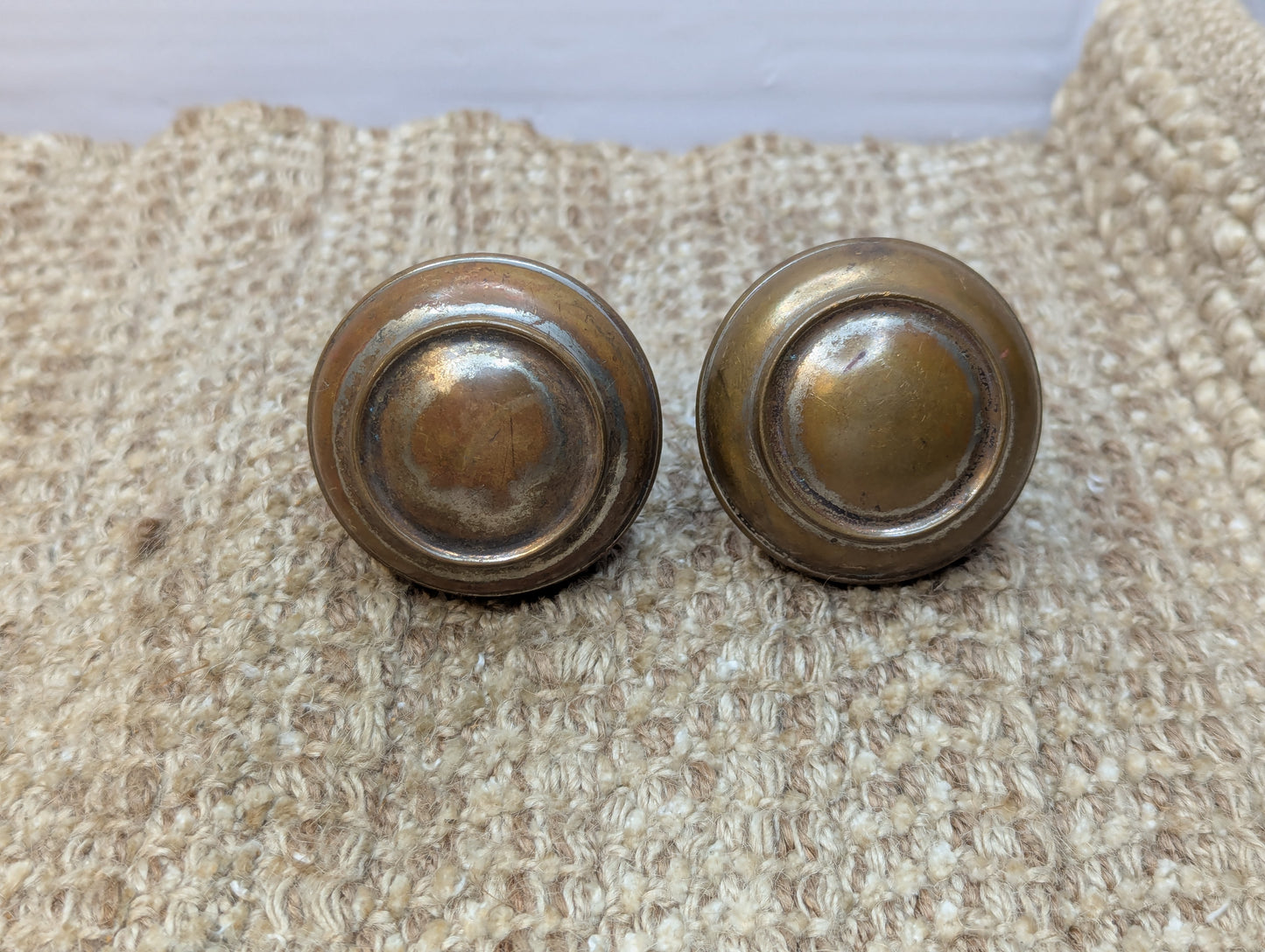 2 1/4" Antique Penn "Douglas" Door Knob Set Door Hardware Circa 1915
