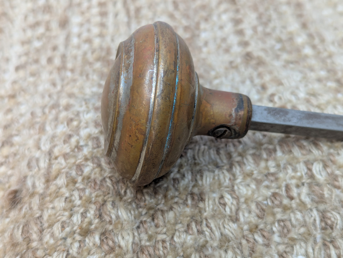 2 1/4" Antique Penn "Douglas" Door Knob Set Door Hardware Circa 1915
