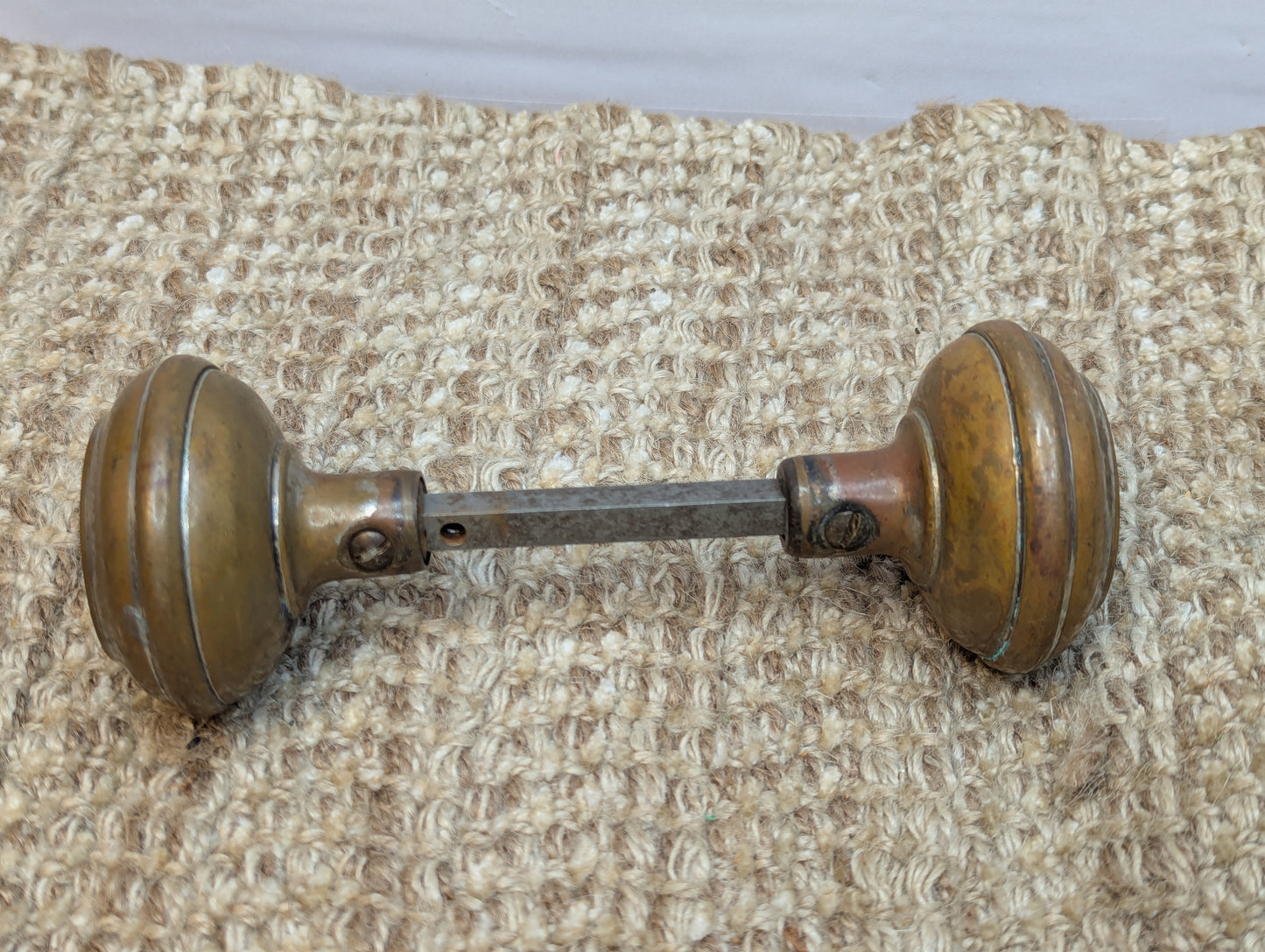 2 1/4" Antique Penn "Douglas" Door Knob Set Door Hardware Circa 1915
