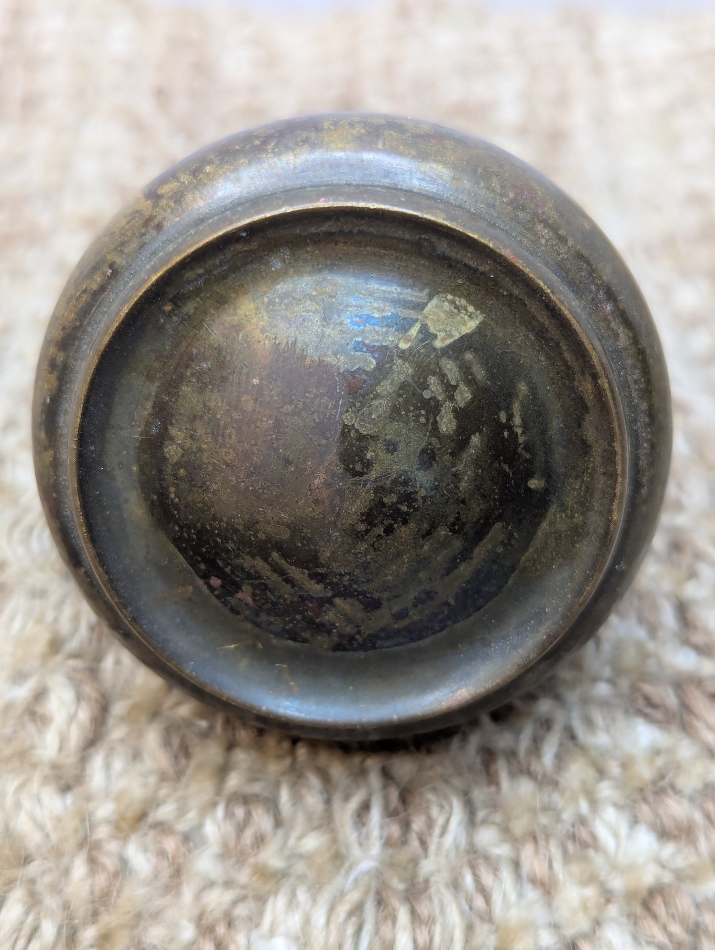 2 1/4" Antique Brass Door Knob Set Door Hardware