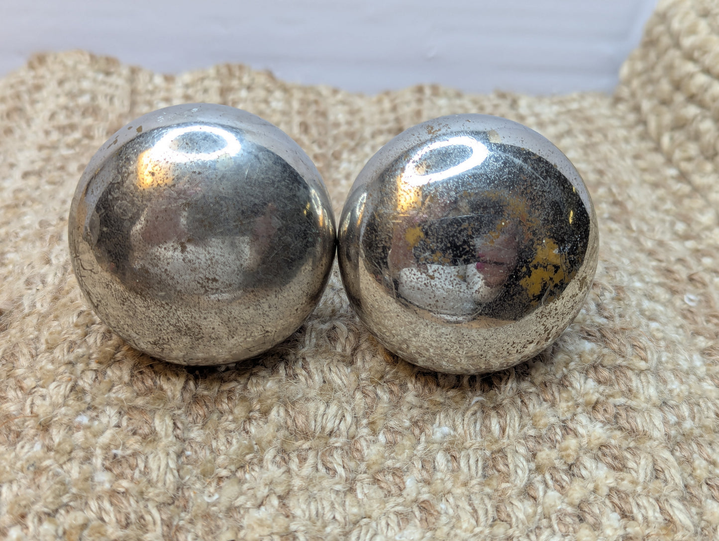 2 1/4" Antique Brass Chrome/Nickel Plated Door Knob Set Door Hardware