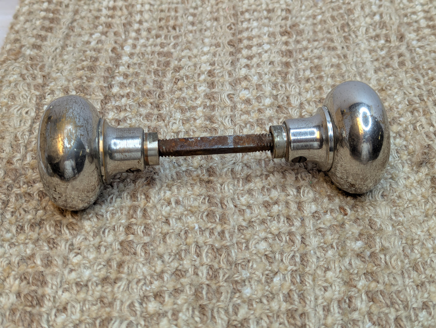 2 1/4" Antique Brass Chrome/Nickel Plated Door Knob Set Door Hardware