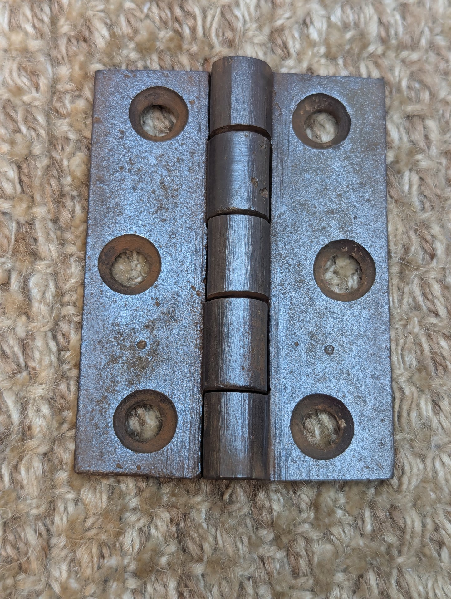 Pair 2 1/8" x 2 7/8" Antique Cast Iron Butt Hinges Door Hardware