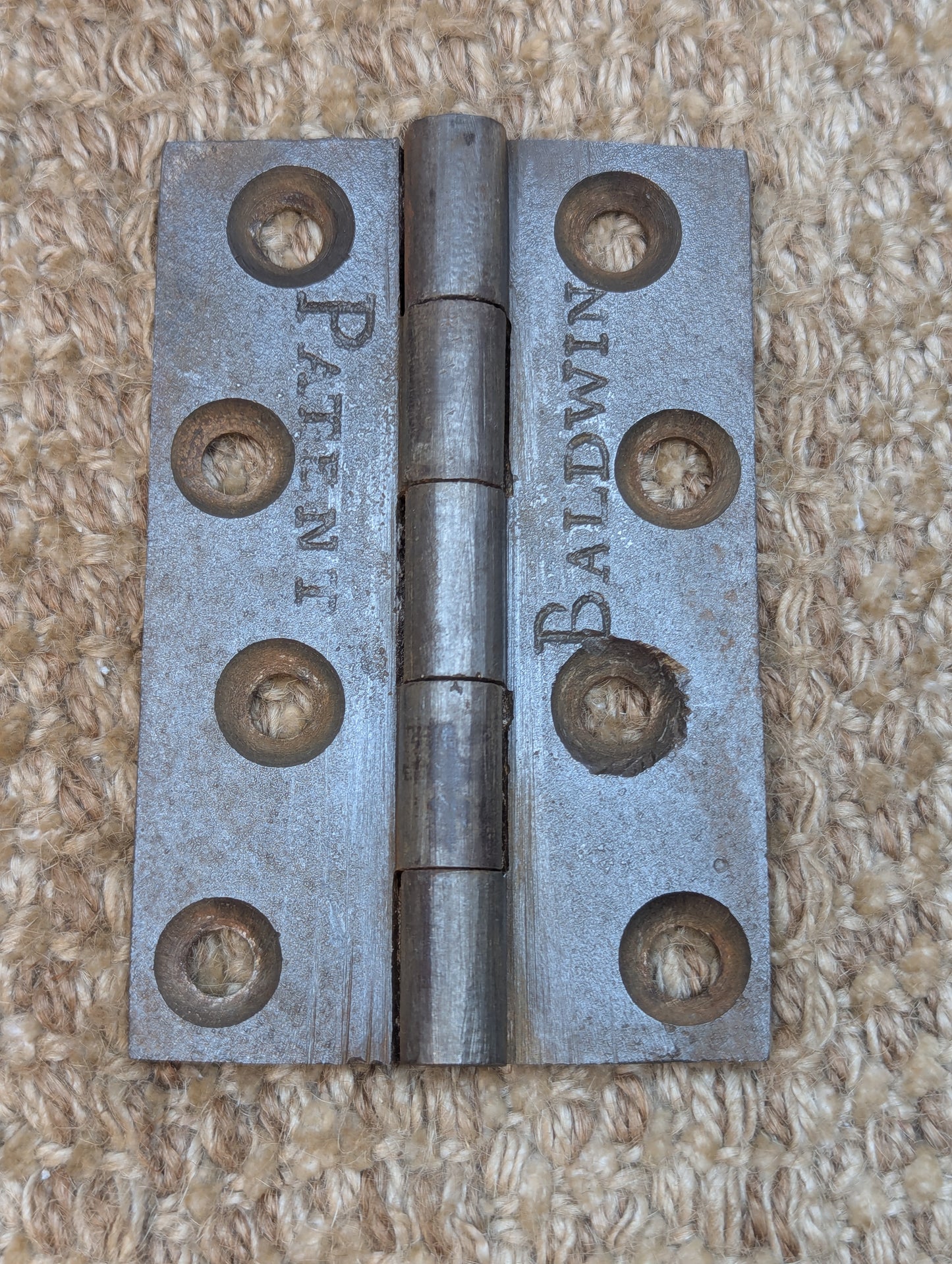 Baldwin 2 5/8" x 4" Antique Cast Iron Butt Hinge Door Hardware