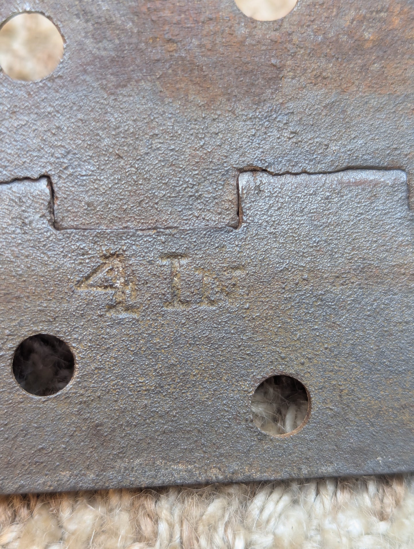 Baldwin 2 5/8" x 4" Antique Cast Iron Butt Hinge Door Hardware