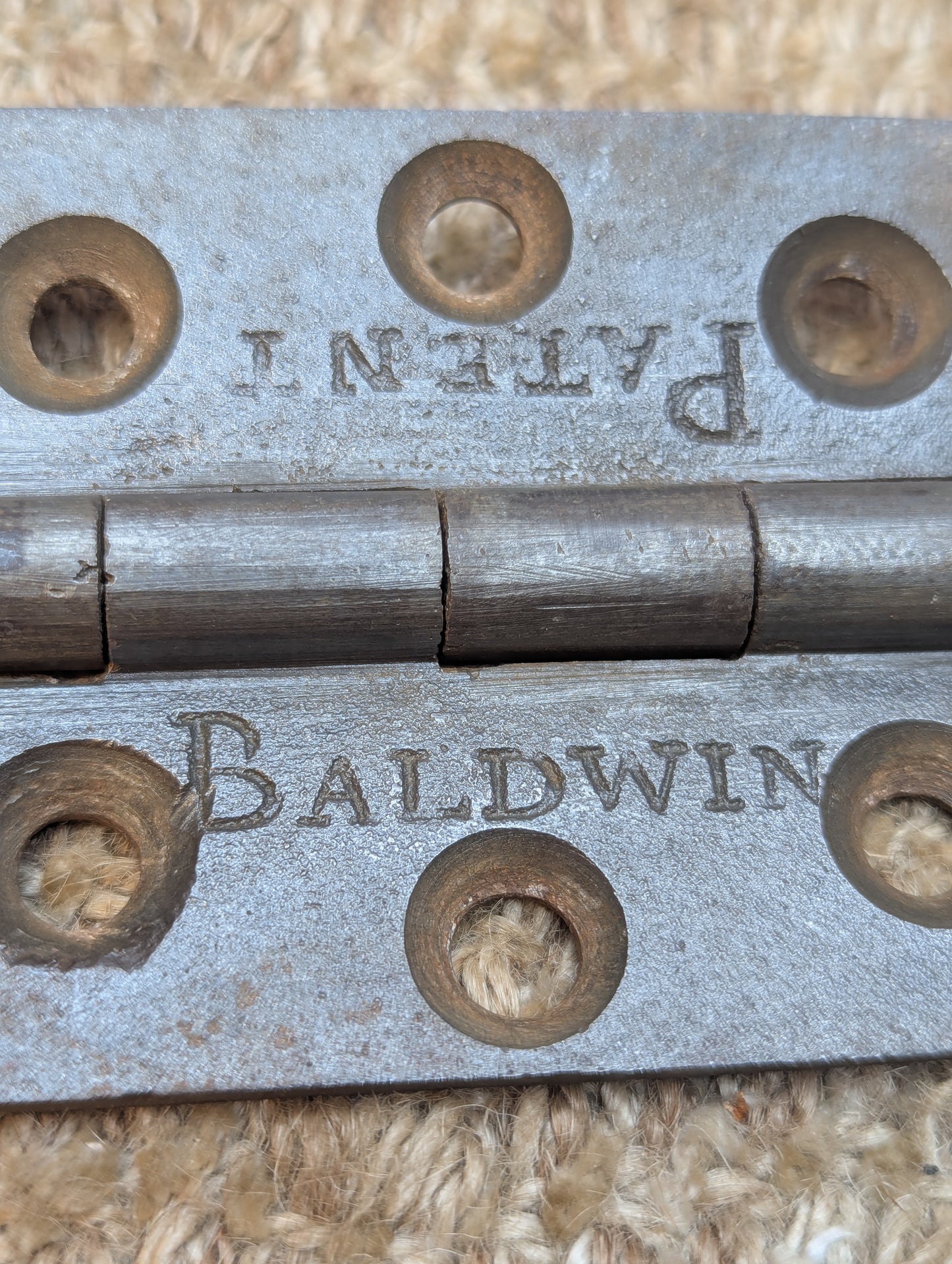Baldwin 2 5/8" x 4" Antique Cast Iron Butt Hinge Door Hardware